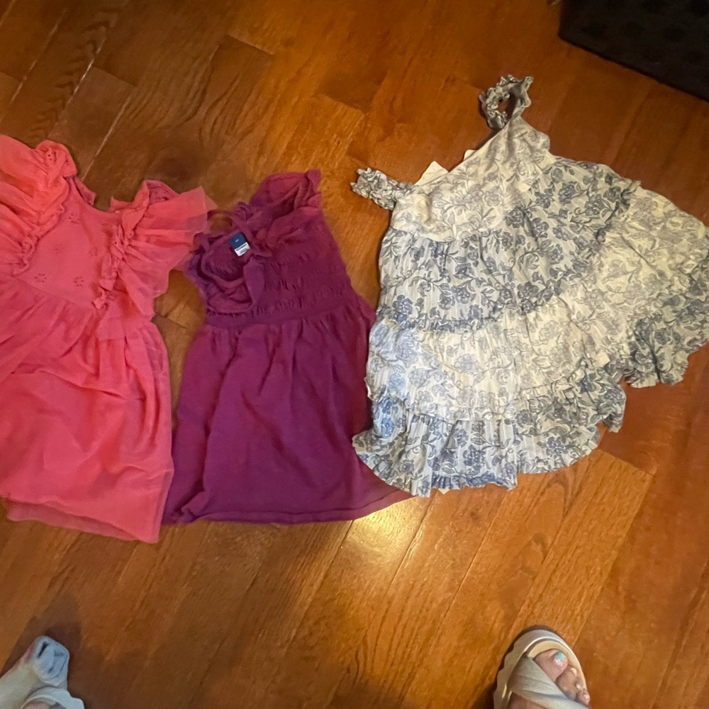 2 and 3 t toddler girl cotton dresses/old navy/cat & jack/ haute hippie